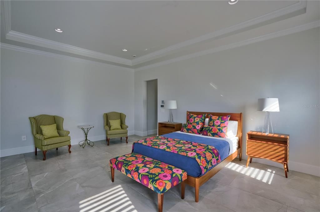 Bedroom, Interior, Recessed Lighting