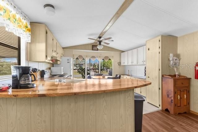 Interior, Kitchen, Wood Texture Flooring