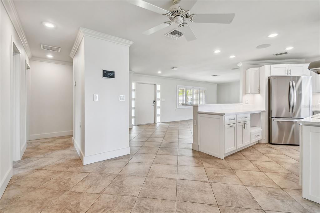 Interior, Kitchen, Recessed Lighting, Stainless Steel Appliances