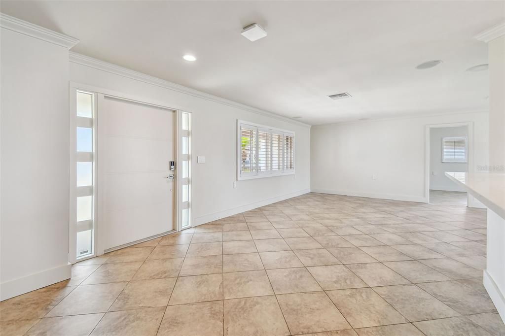 Empty room, Interior, Recessed Lighting