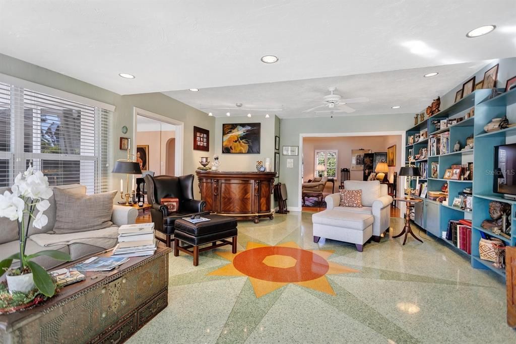 Interior, Living room, Recessed Lighting