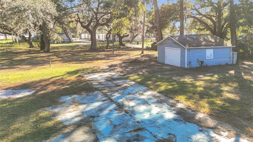 Backyard, Detached Garage, Exterior