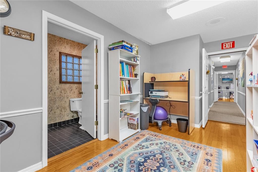 Home Office, Interior, Wood Texture Flooring