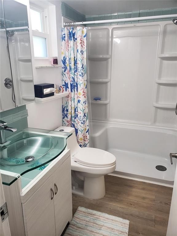 Bathroom, Interior, Wood Texture Flooring