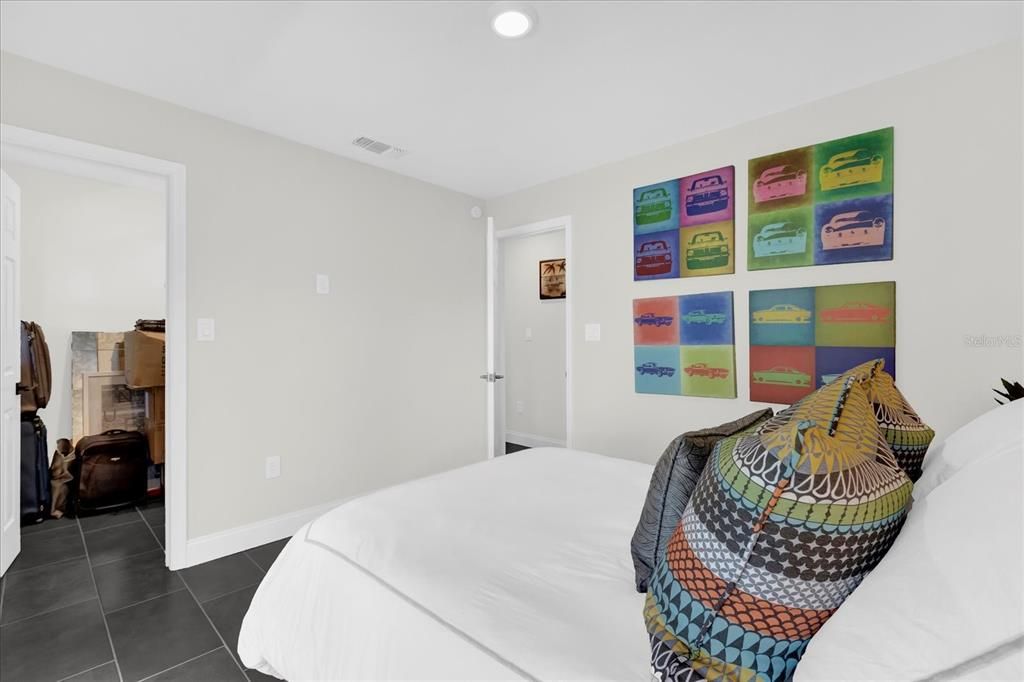 Bedroom, Interior, Recessed Lighting