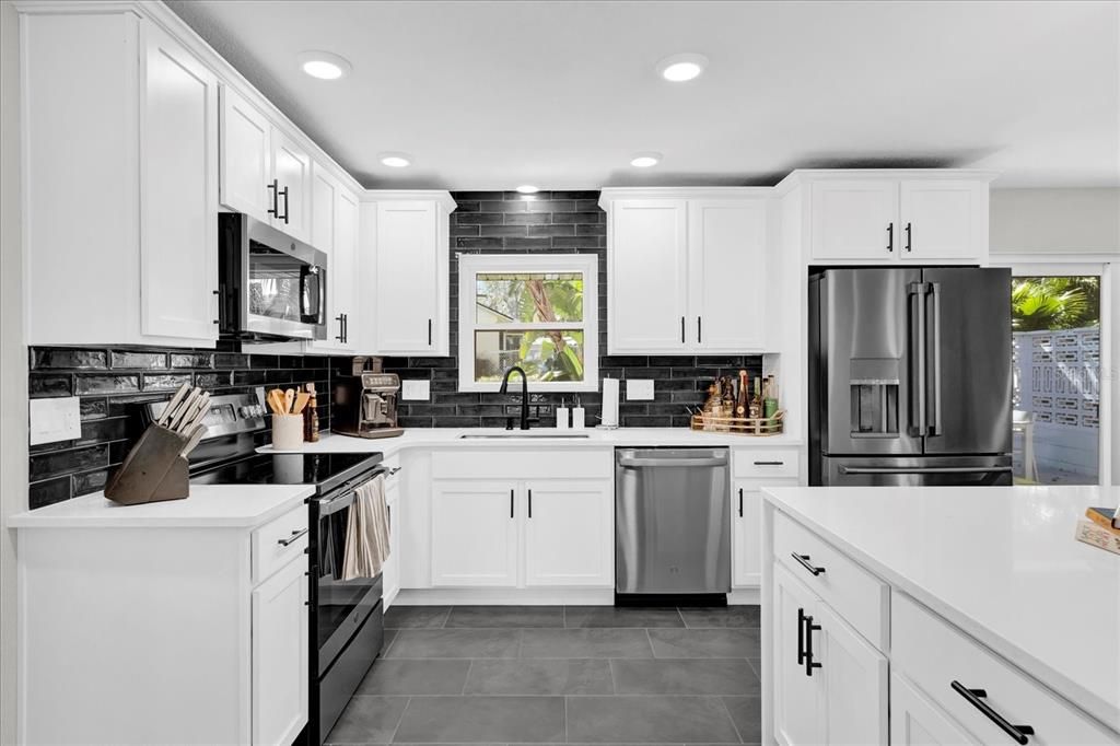Interior, Kitchen, Recessed Lighting, Stainless Steel Appliances
