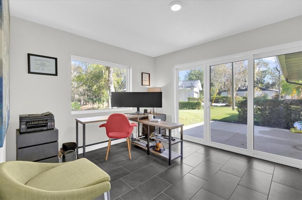 Home Office, Interior, Recessed Lighting