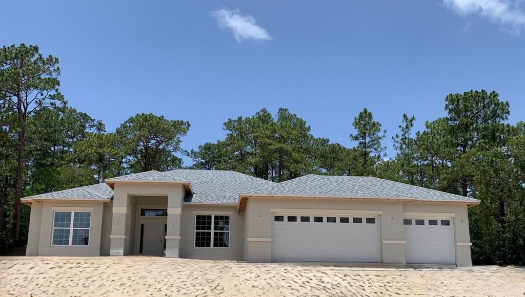 Attached, Exterior, Facade, Ranch