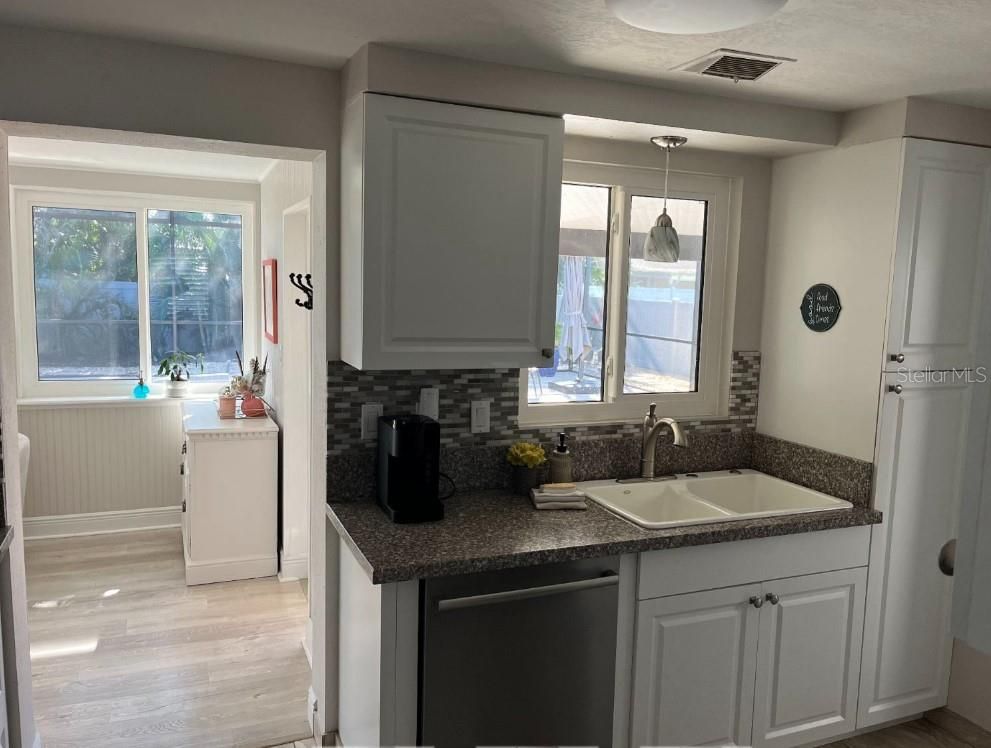 Interior, Kitchen, Wood Texture Flooring