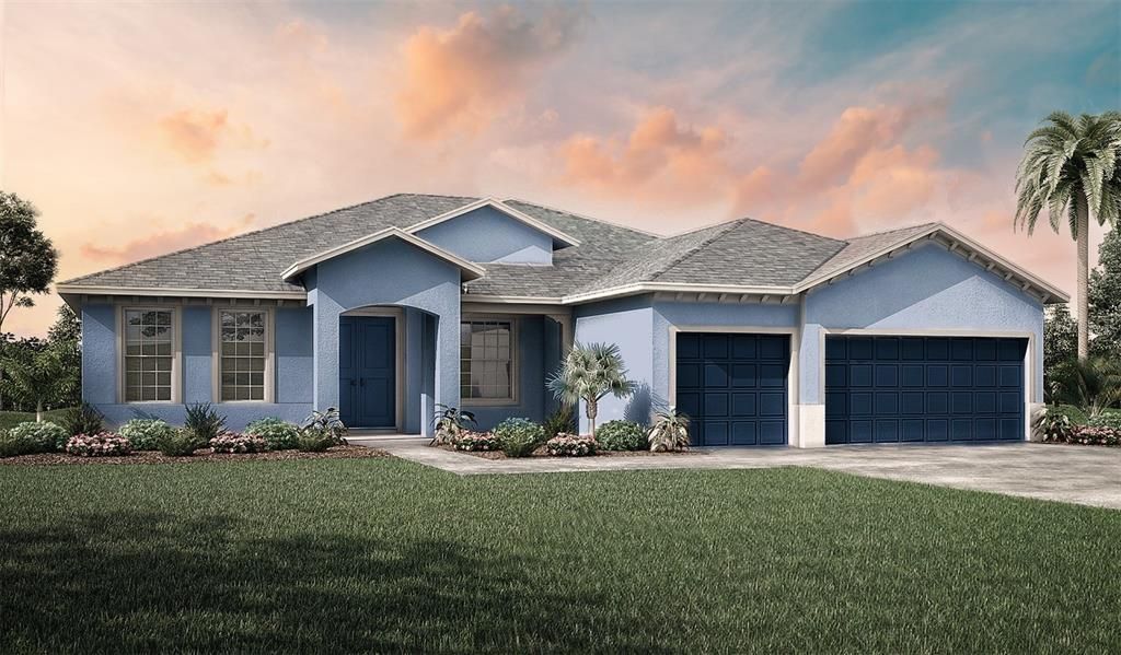 Attached, Exterior, Facade, Ranch