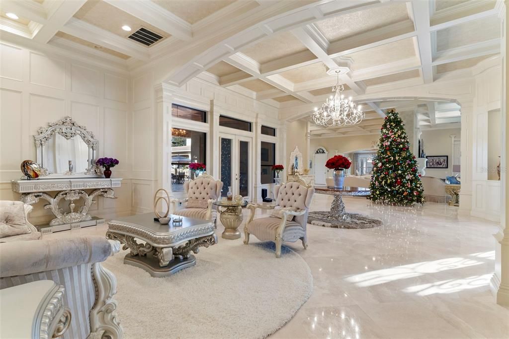 Chandelier, Interior, Recessed Lighting