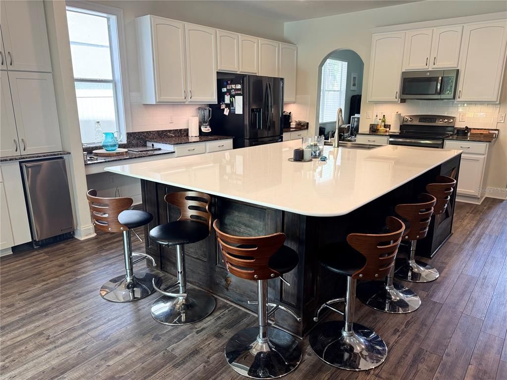 Interior, Kitchen, Wood Texture Flooring