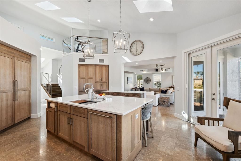 Interior, Kitchen, Living room, Pendant Lights, Recessed Lighting