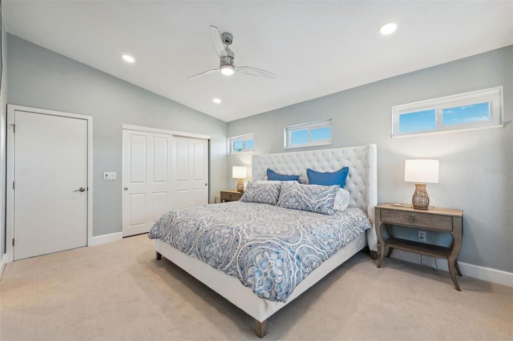 Bedroom, Interior, Recessed Lighting