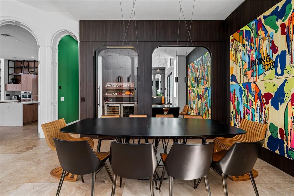 Dining room, Interior, Kitchen, Pendant Lights, Recessed Lighting