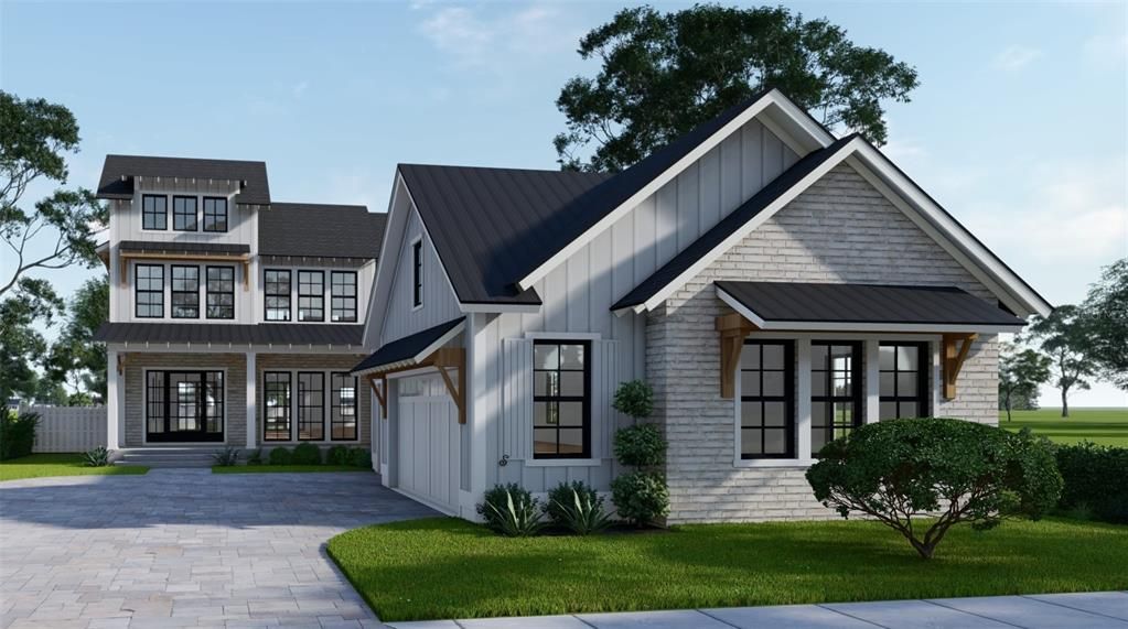 Attached, Exterior, Facade, Farmhouse