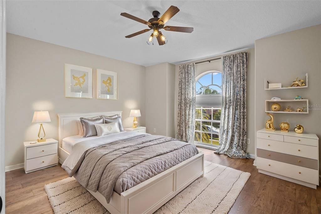 Bedroom, Interior, Wood Texture Flooring