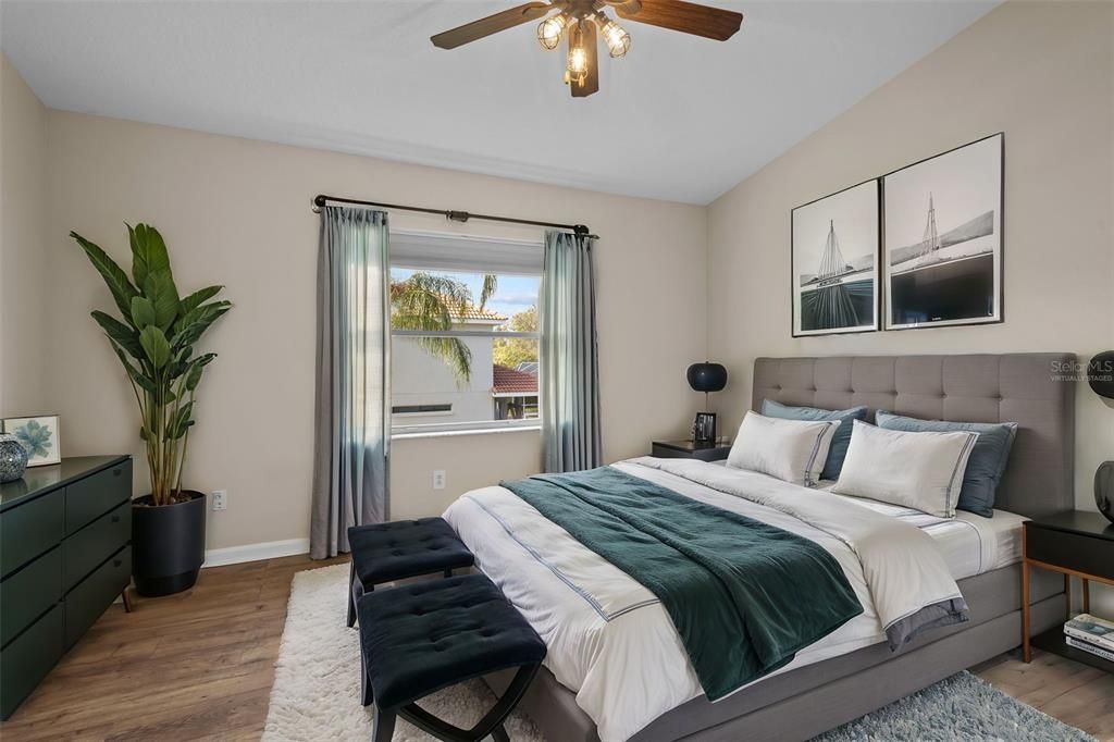 Bedroom, Interior, Wood Texture Flooring
