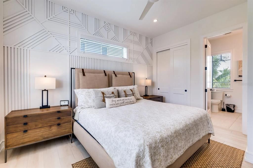 Bathroom, Bedroom, Interior, Recessed Lighting, Wood Texture Flooring