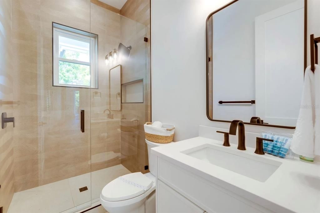 Bathroom, Glass Shower, Interior