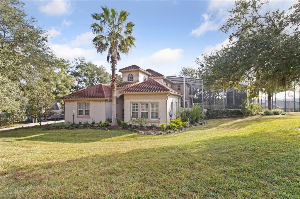 Backyard, Exterior, Facade, Mediterranean