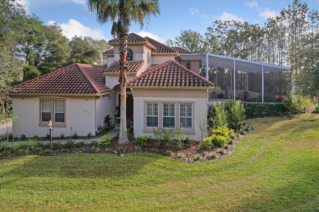 Backyard, Exterior, Facade, Mediterranean