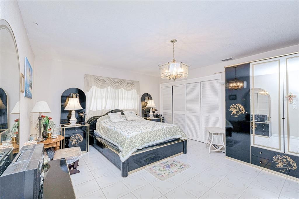 Bedroom, Interior, Marble, Pendant Lights