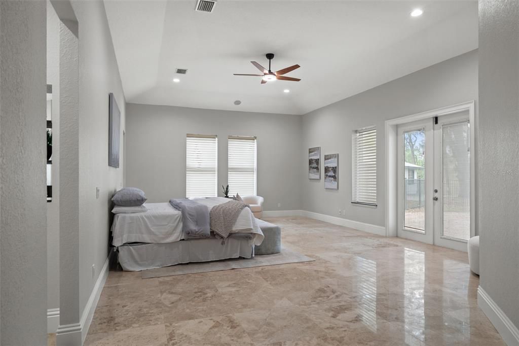 Bedroom, Interior, Recessed Lighting