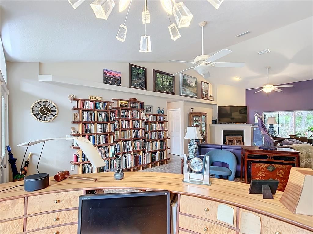 Home Office, Interior, Recessed Lighting