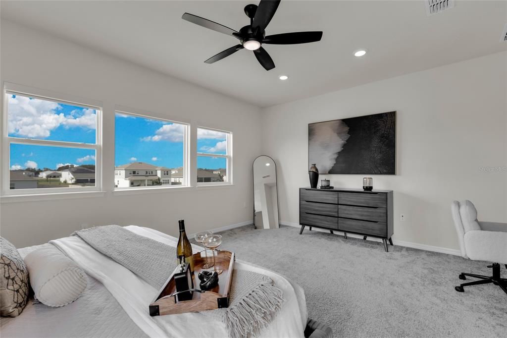 Bedroom, Interior, Recessed Lighting, Water