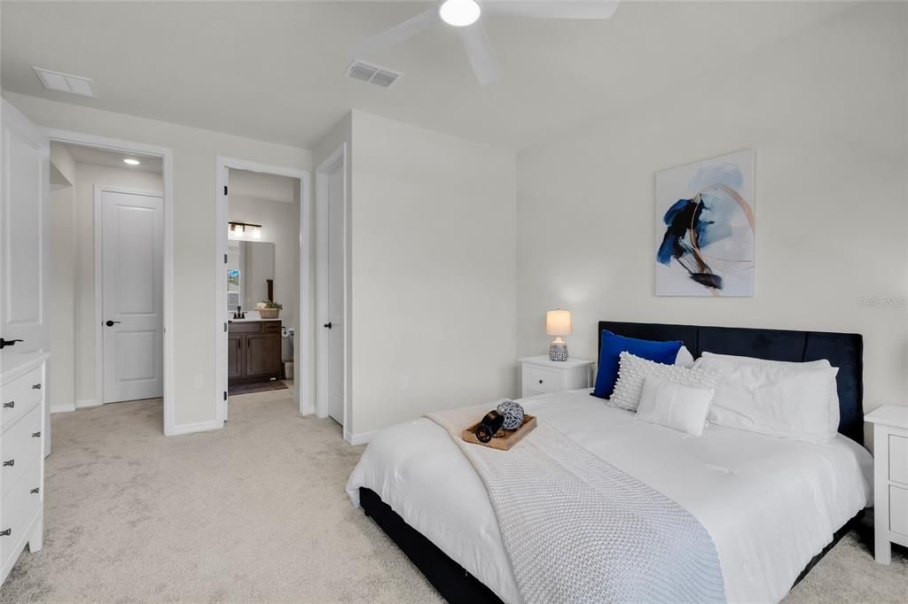 Bedroom, Interior, Recessed Lighting