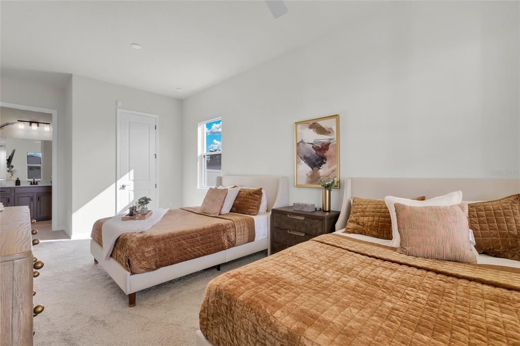 Bedroom, Interior, Recessed Lighting