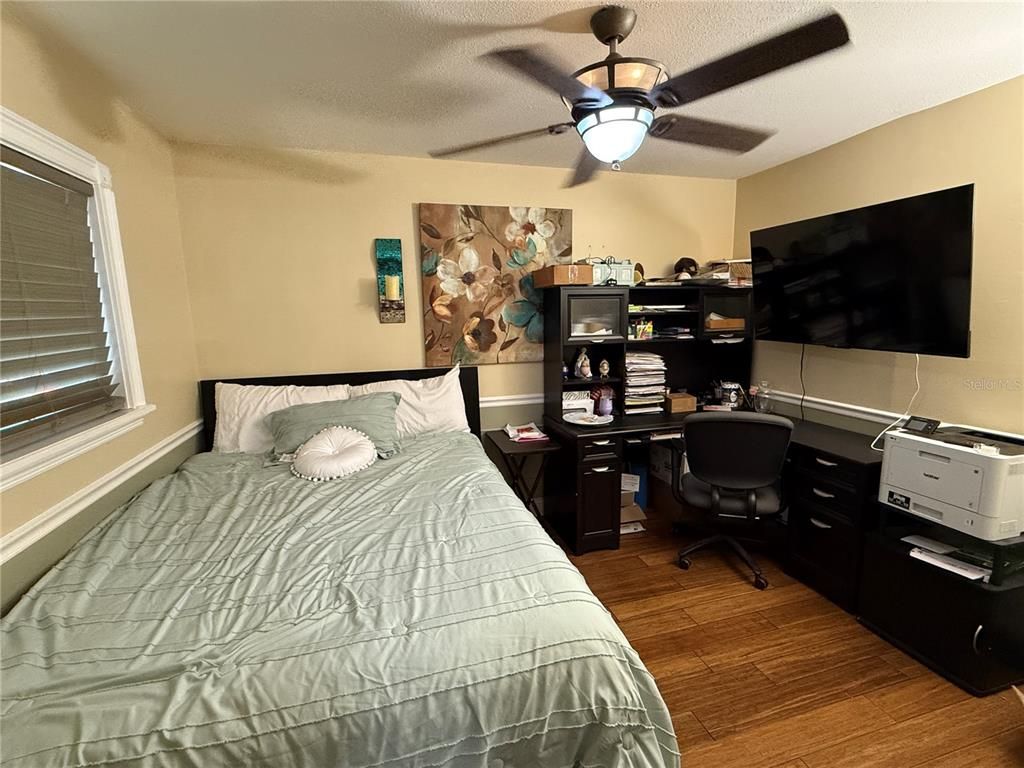 Bedroom, Home Office, Interior, Wood Texture Flooring