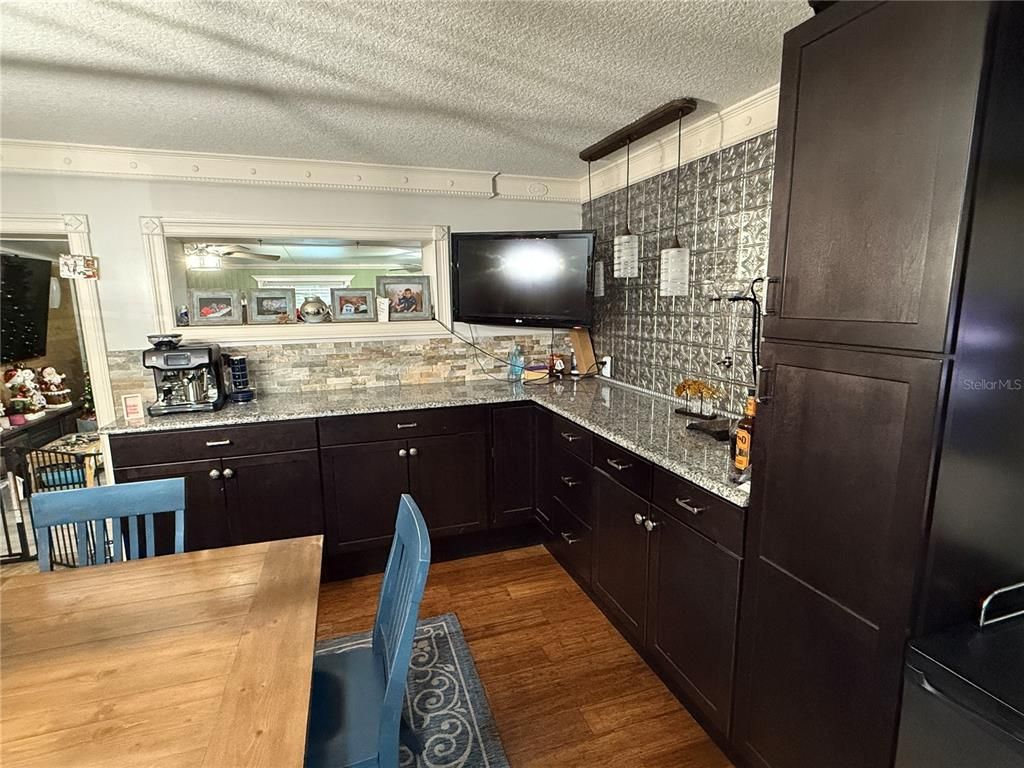 Interior, Kitchen, Wood Texture Flooring