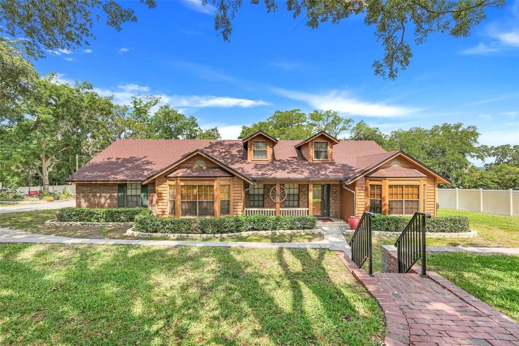 Backyard, Exterior, Facade, Log Home
