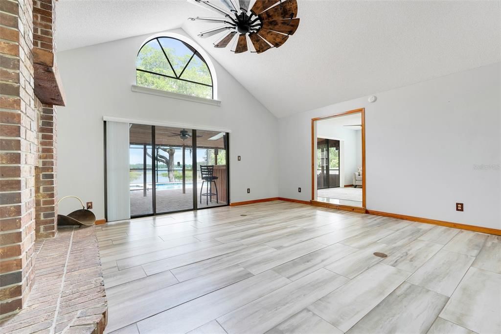 Empty room, Interior, Wood Texture Flooring