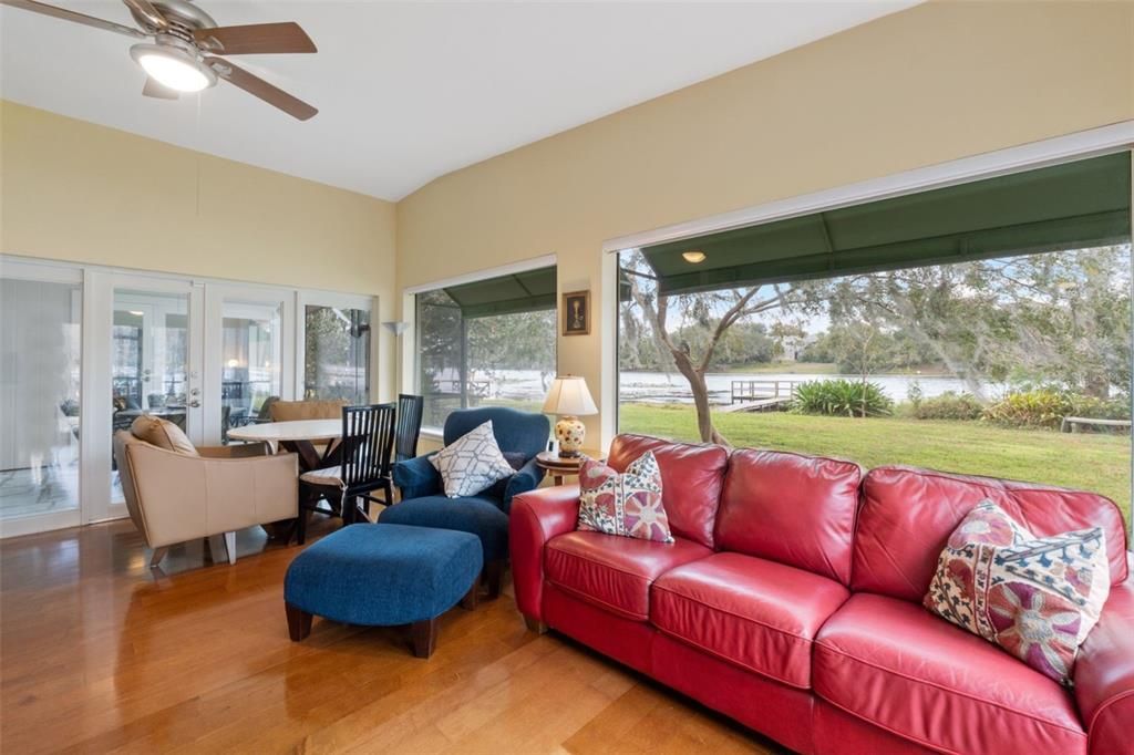 Dining room, Interior, Living room, Sun Room, Wood Texture Flooring