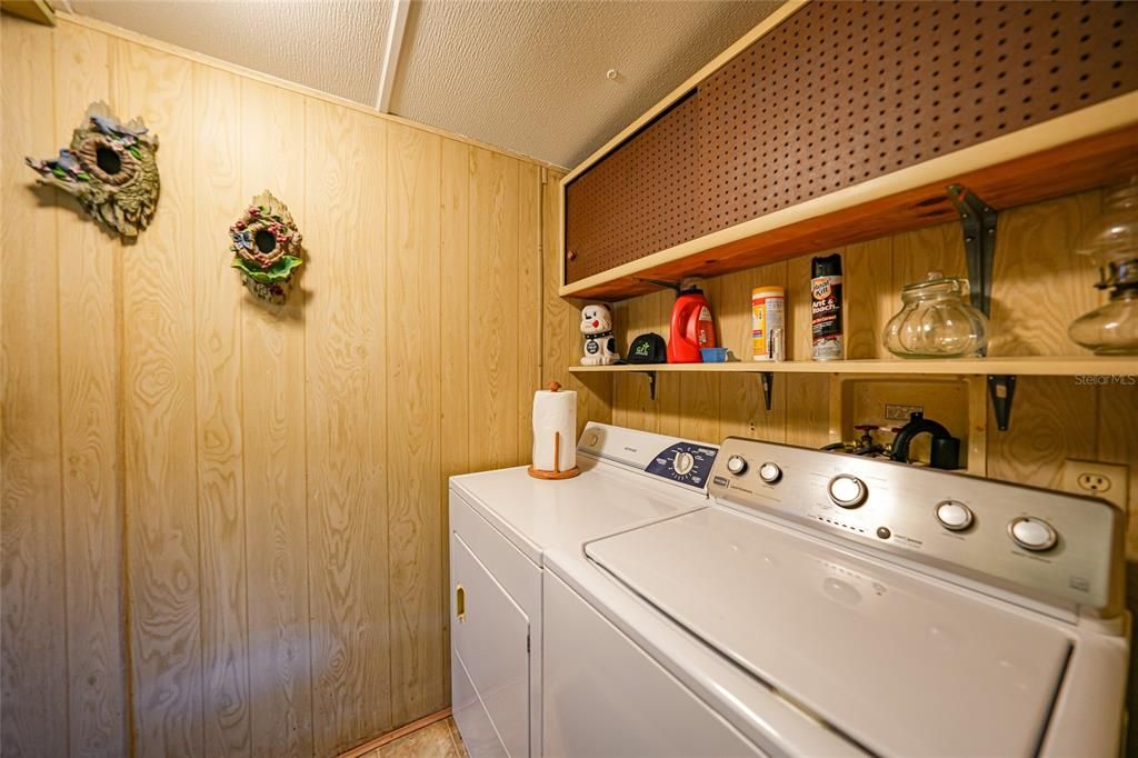Interior, Washer, Wooden Walls