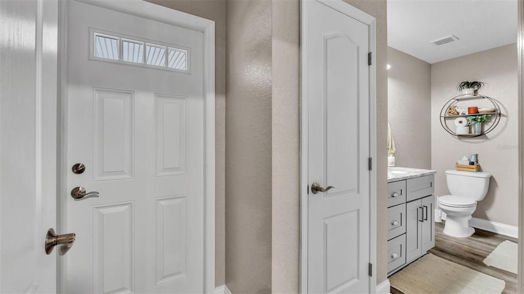 Bathroom, Interior, Wood Texture Flooring