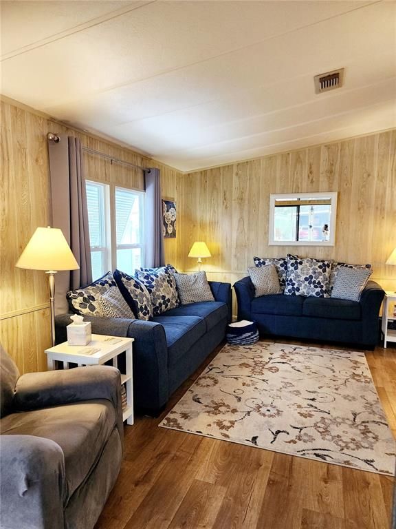 Interior, Living room, Wood Texture Flooring, Wooden Walls