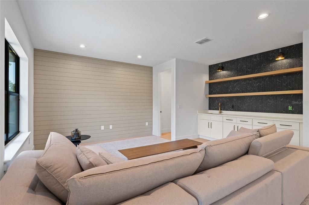 Interior, Living room, Recessed Lighting