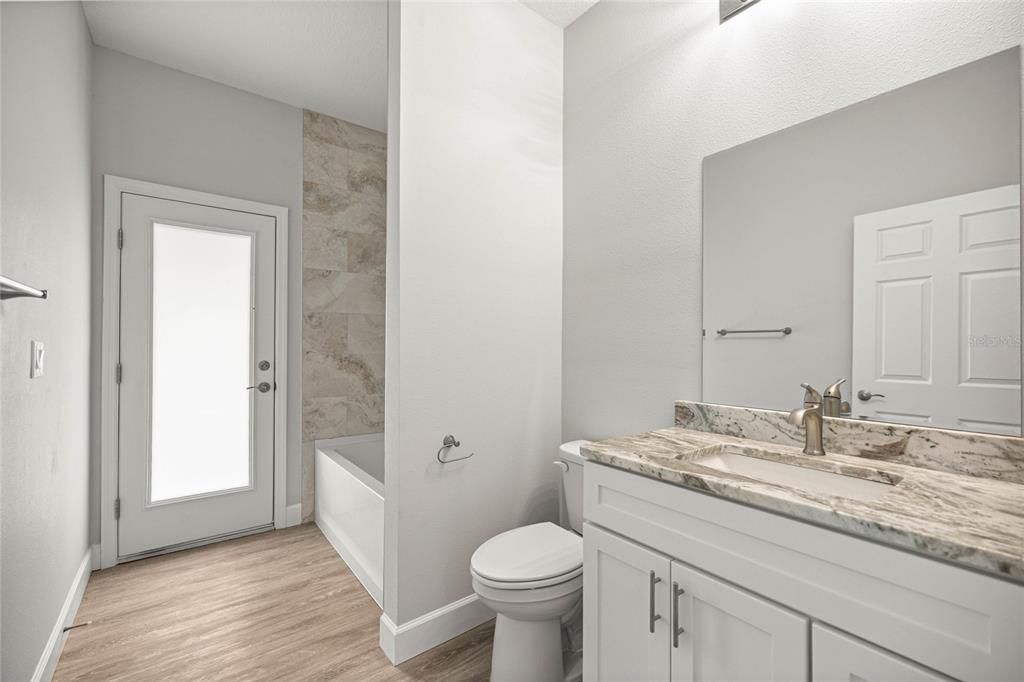 Bathroom, Interior, Wood Texture Flooring