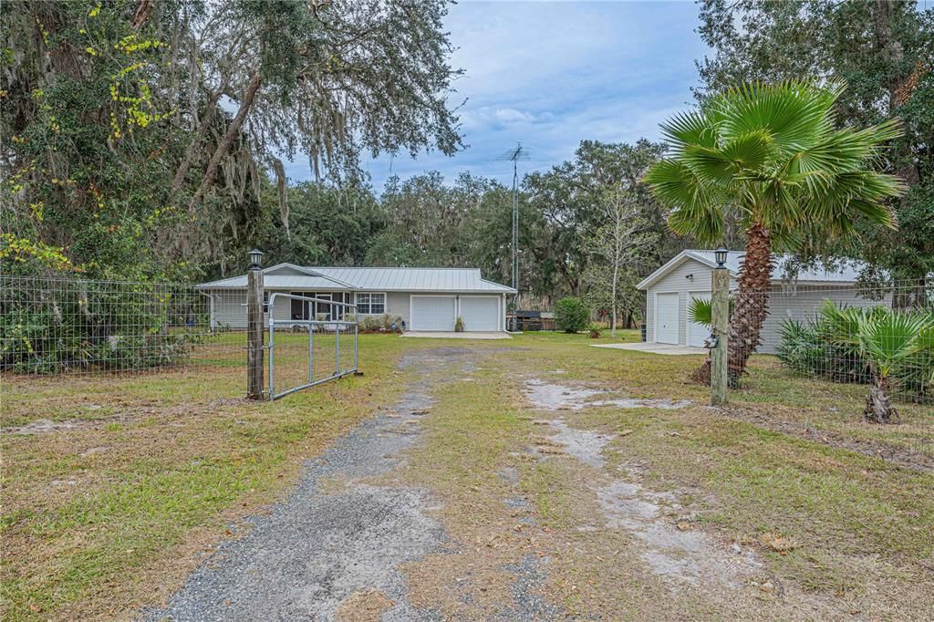 Backyard, Detached Garage, Exterior