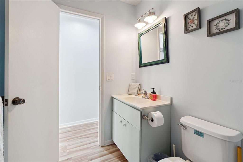 Bathroom, Interior, Wood Texture Flooring