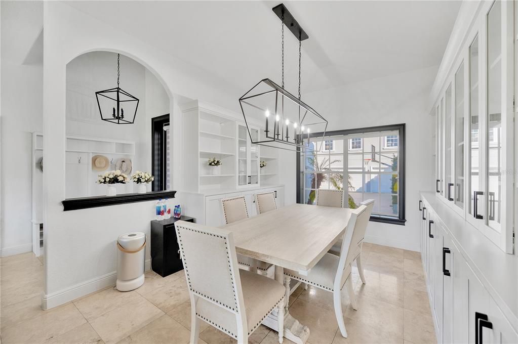 Dining room, Interior, Pendant Lights