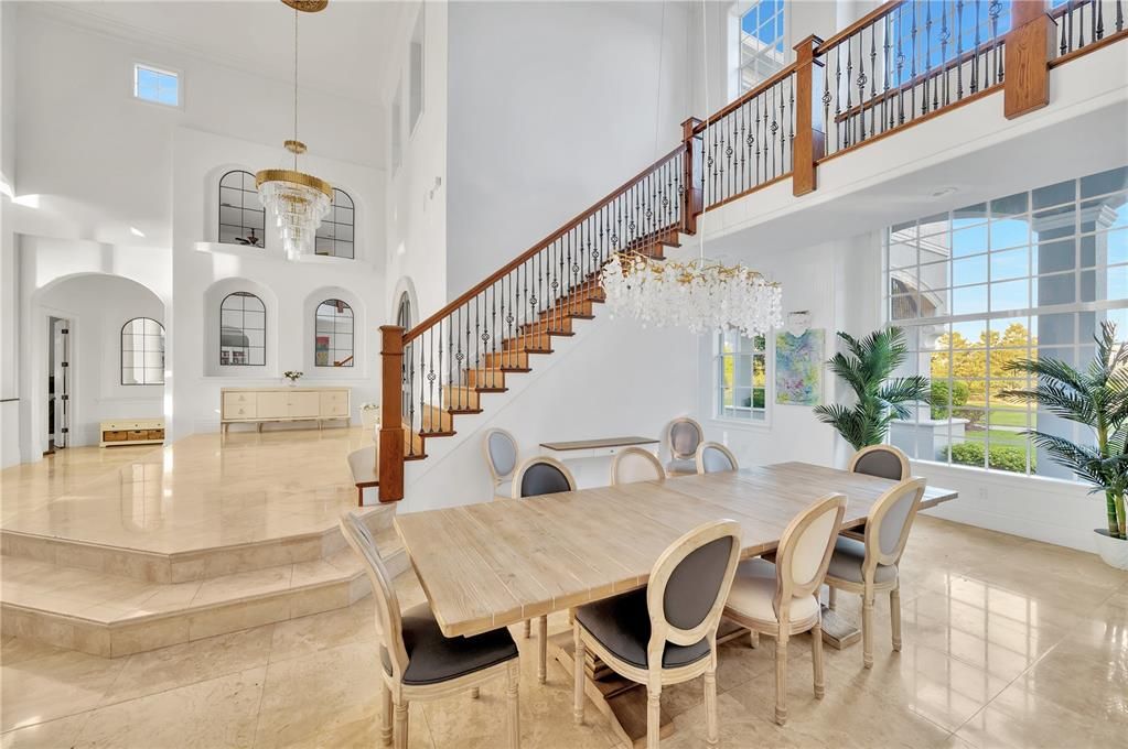 Dining room, Interior, Pendant Lights, Recessed Lighting