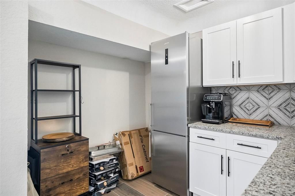 Interior, Kitchen, Wood Texture Flooring
