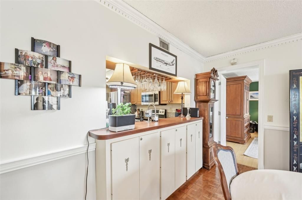 Interior, Kitchen, Wood Texture Flooring