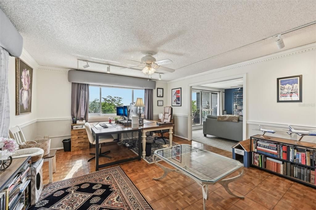 Home Office, Interior, Wood Texture Flooring