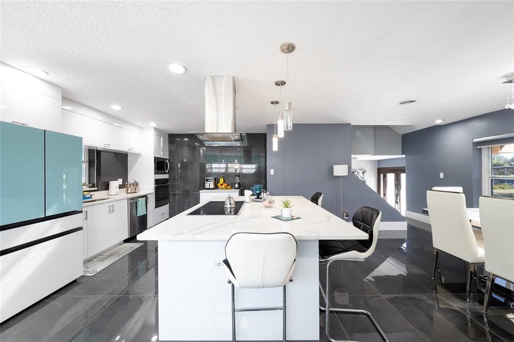 Dining room, Interior, Kitchen, Pendant Lights, Recessed Lighting